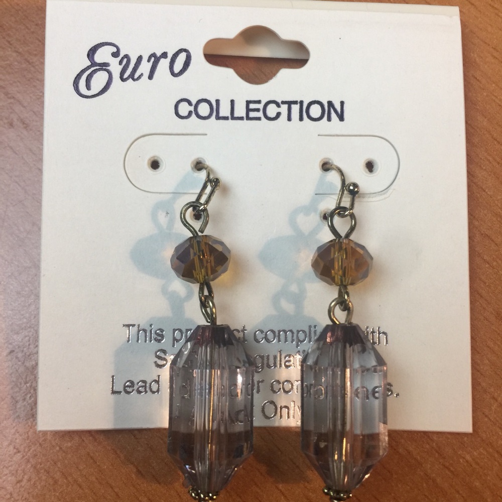 NWT Gray Dangle Earrings